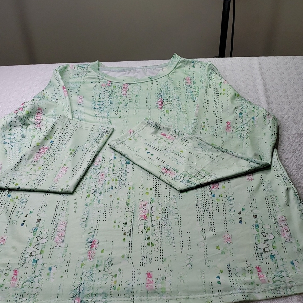 Pullover  Long Sleeved Pastels Polyester